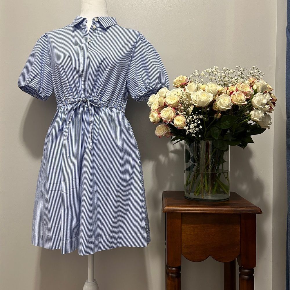 J.Crew Factory Tie-waist Shirt Dress
